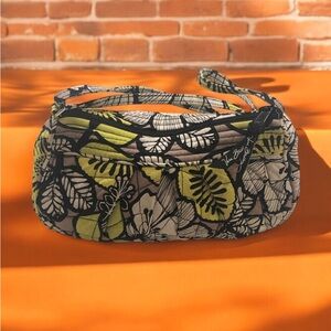 Like New Vera Bradley Yellow Black White Floral Crossbody Purse Handbag